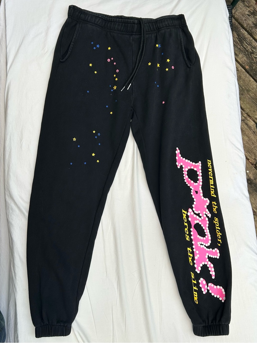 Sp5der Sweatpants Black Size L